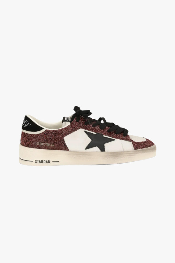 Stardan Leather And Glitter Upper Leather Star Suede Heel