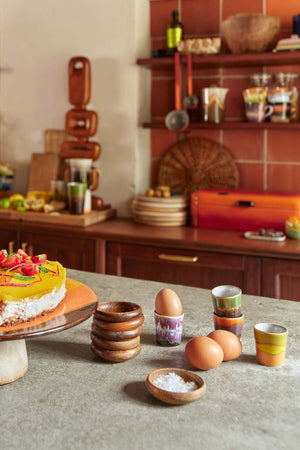 70s Ceramics: Egg Cups Island Set Of 4