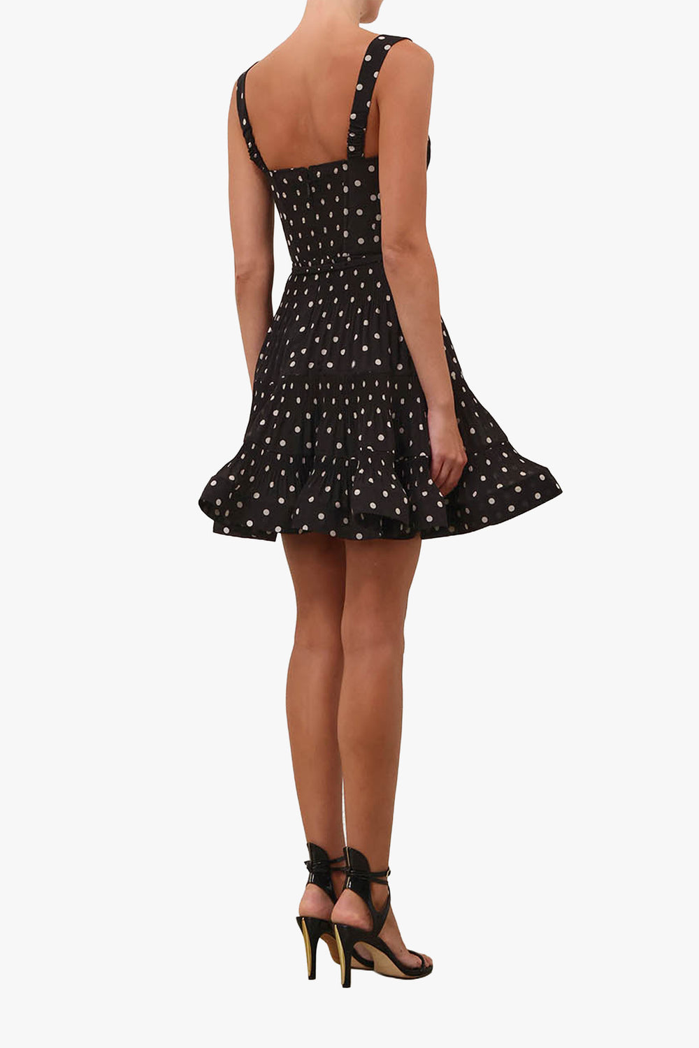 Pleated Draped Mini Dress