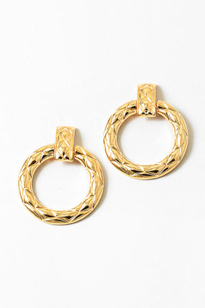 90's Chunky Gold Hoops