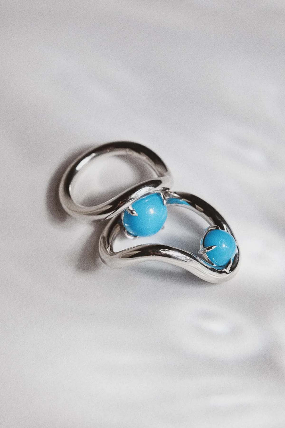 Band Ring In Turquoise Silver