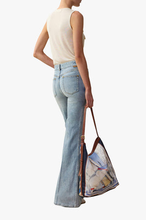 Denim Slim Flare Jean