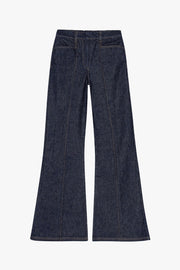 Flared Denim Pants