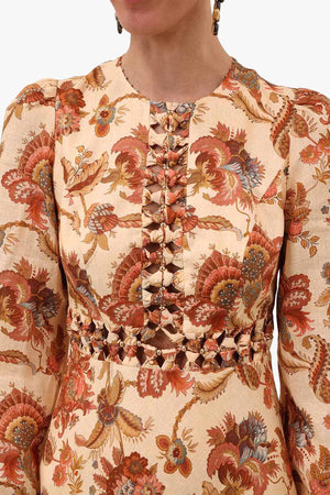 Aster Long Sleeve Midi Dress