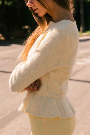 Tweed Peplum Jacket