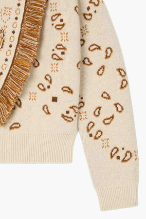 Bandana Jacquard Cardi Bomber Canvas Multi