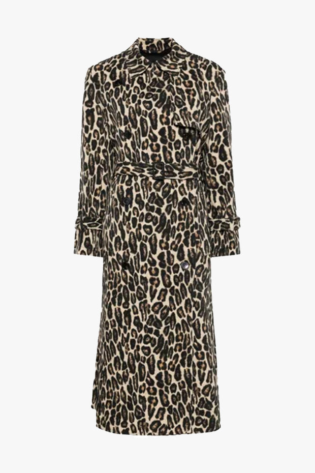 Relaxed Trench Leo Print