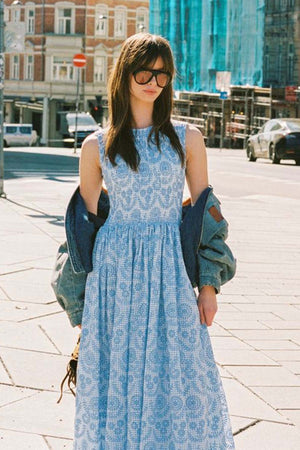 Checks Maxi Dress