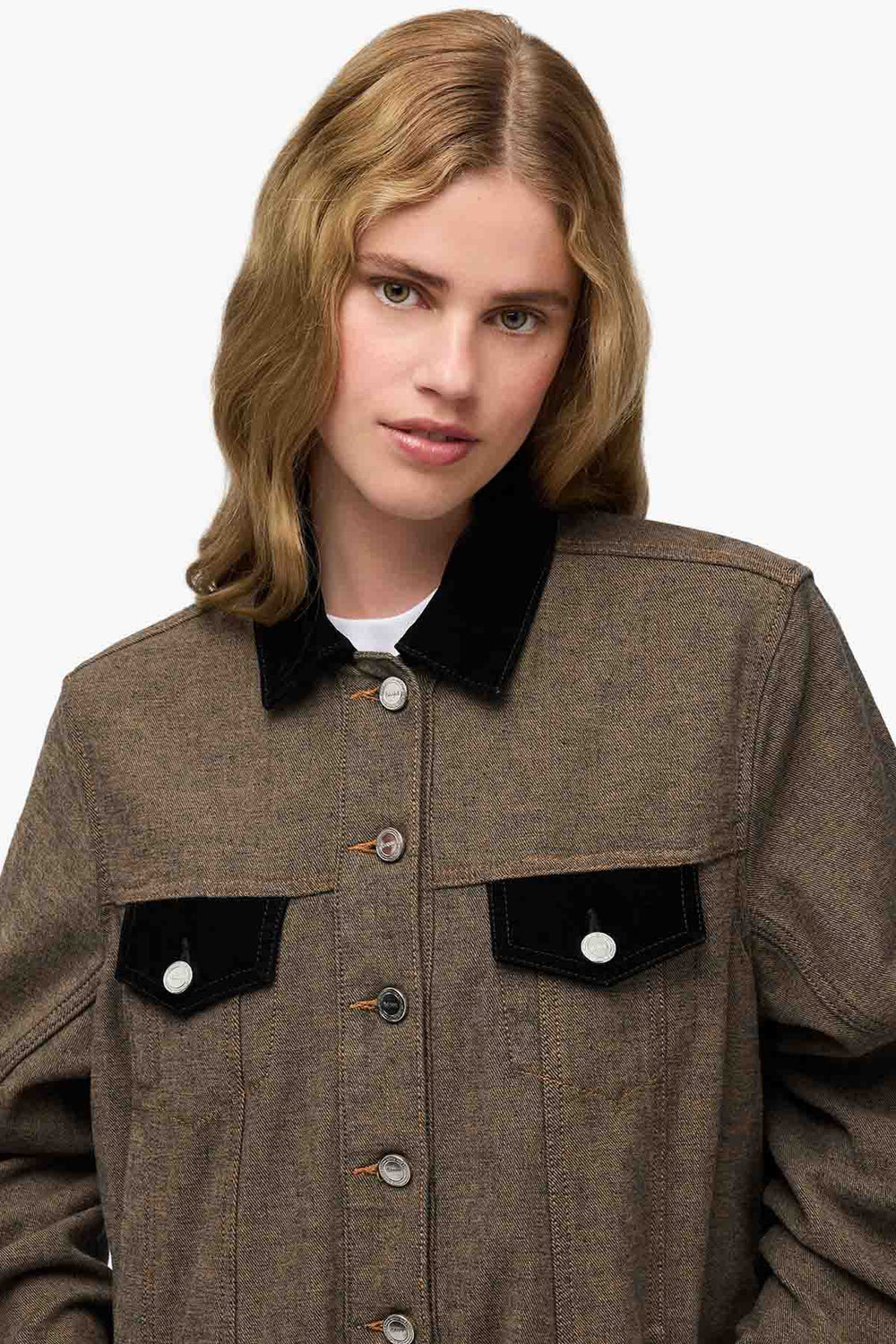 Neppy Denim A-Line Overshirt