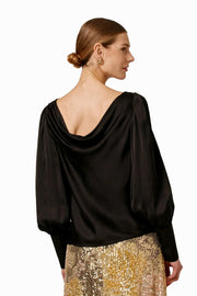 Satin Drape Top