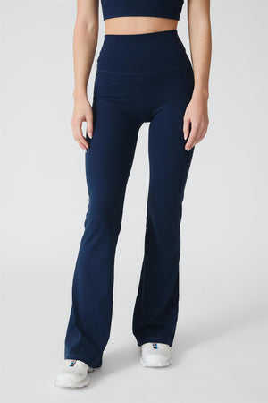 Flare Tights Navy Blue Long