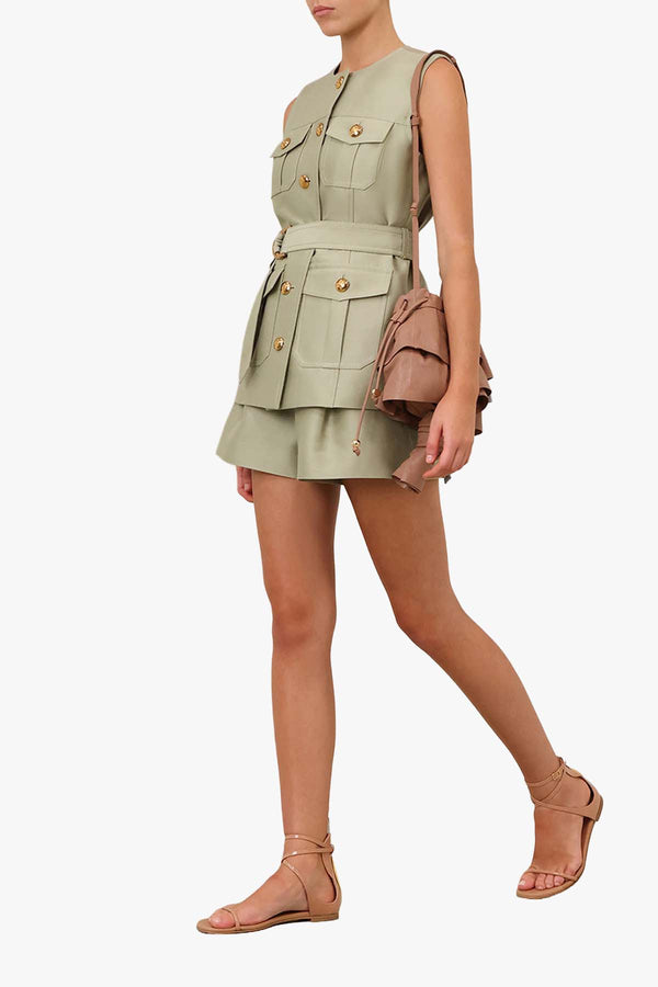 Luna Wool Silk Utility Vest