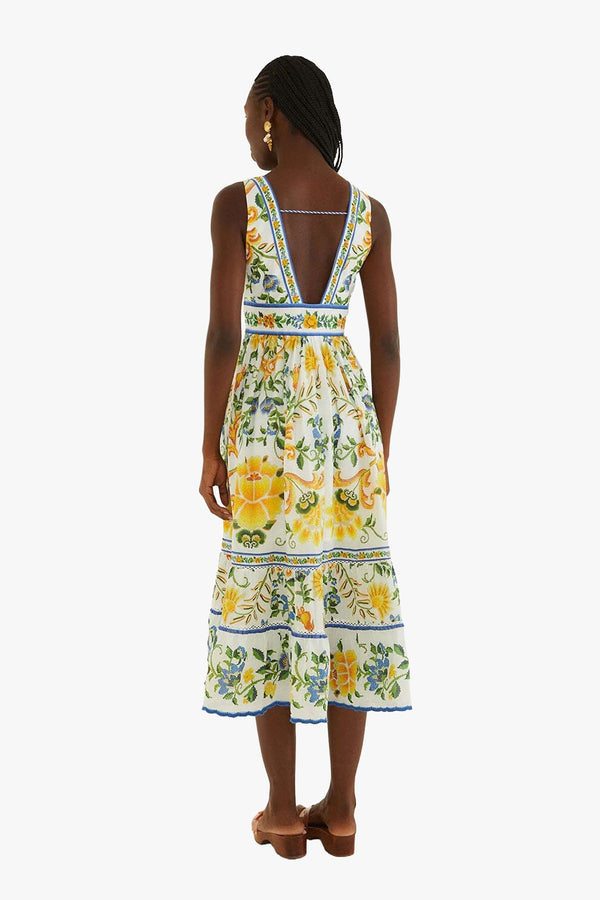 Emily Floral Tapestry Midi Dress