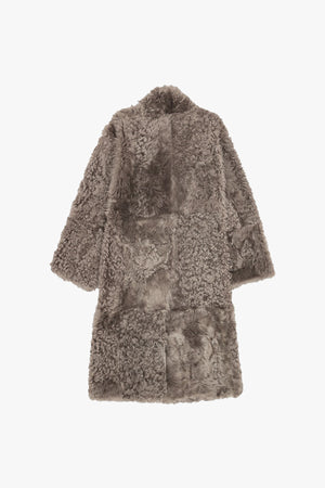 Long Hair Shearling Coat