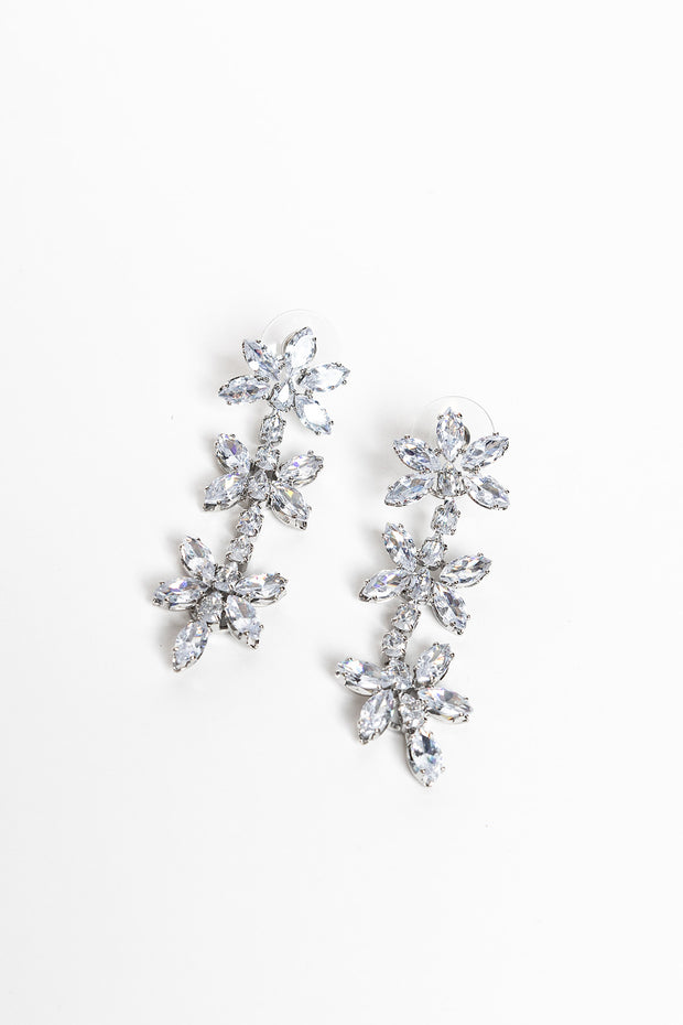 Diana Crystal Butterfly Drop Earrings