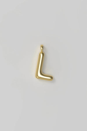 Letter charm Small L - Gold plated
