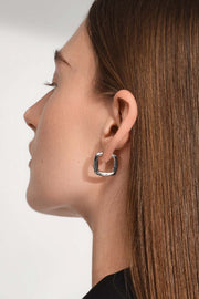 Frame Hoops Medium Silver