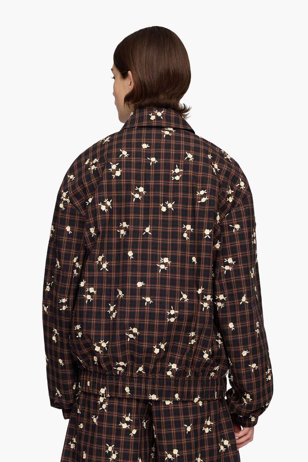 Yarn Dyed Check Flower Bomber