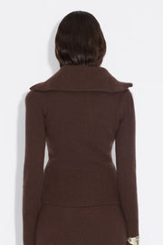 Line Wool Cardigan