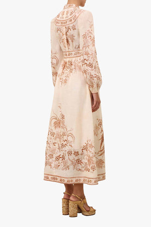 Indra Plunge Midi Dress