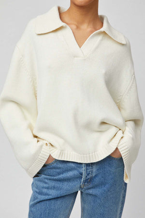 Cape Cod Cotton Polo Sweater
