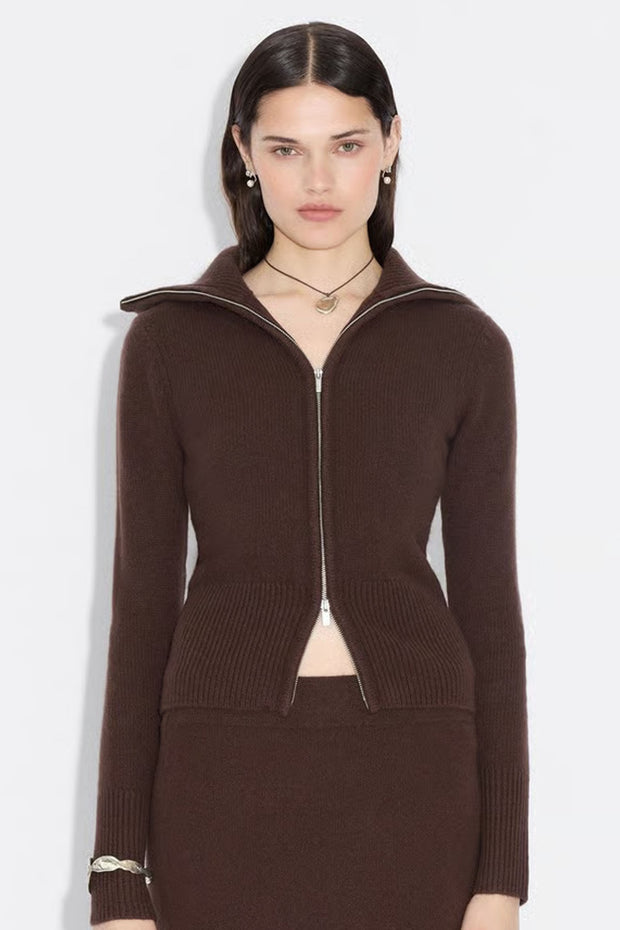 Line Wool Cardigan