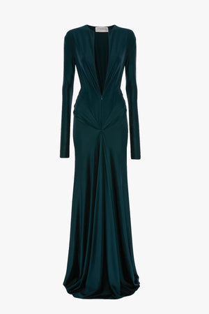 Long Sleeve Cut-Out Gown