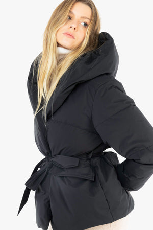 Belted Down Jacket