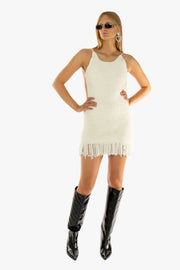 Chenille Fringe Crochet Dress 02