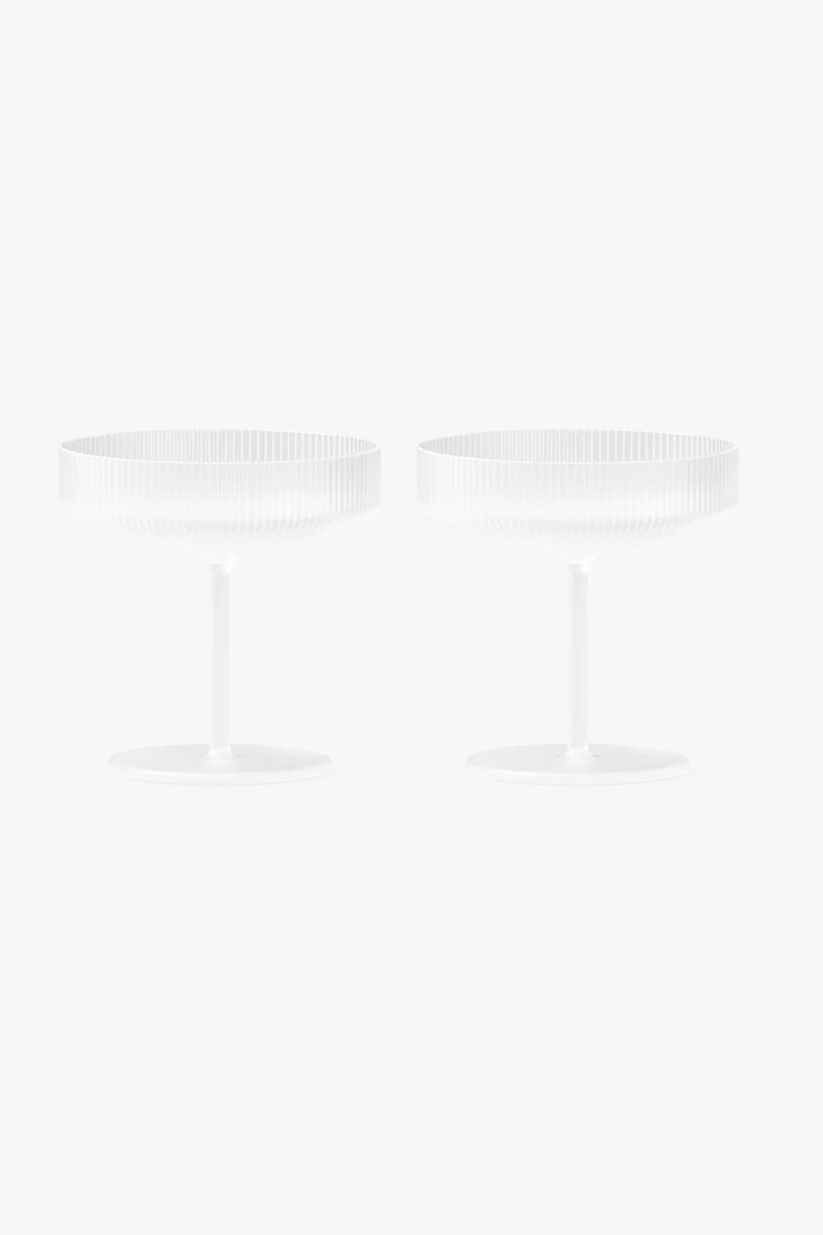 Ripple Champagne Saucers Set Of 2