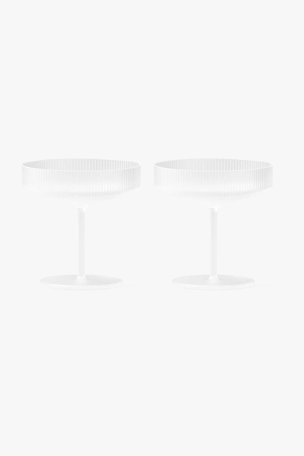 Ripple Champagne Saucers Set Of 2