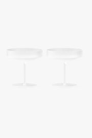 Ripple Champagne Saucers Set Of 2