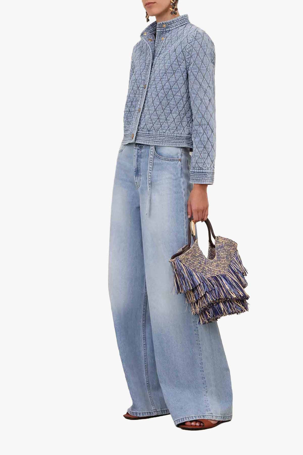 Indra Denim Quilted Jacket