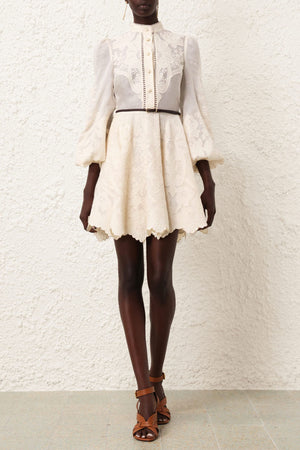 Ottie Embroidered Mini Dress