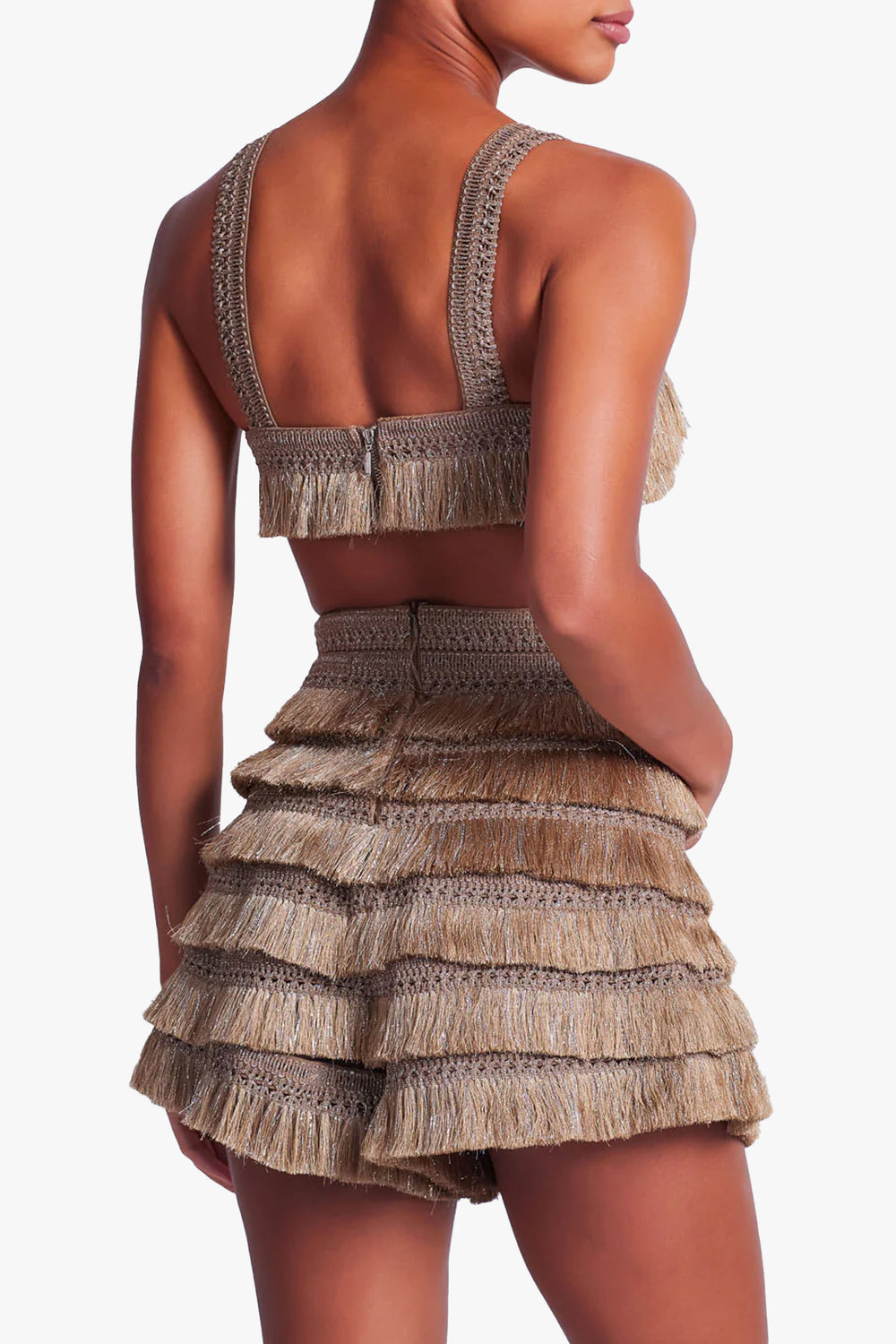 Metallic Fringe Bralette