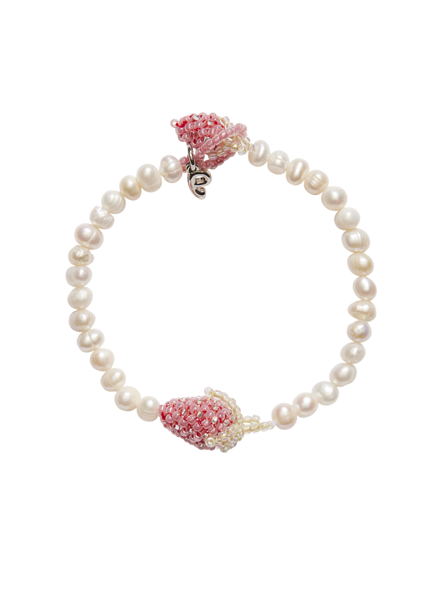 Pearl Pale Strawberry Bracelet