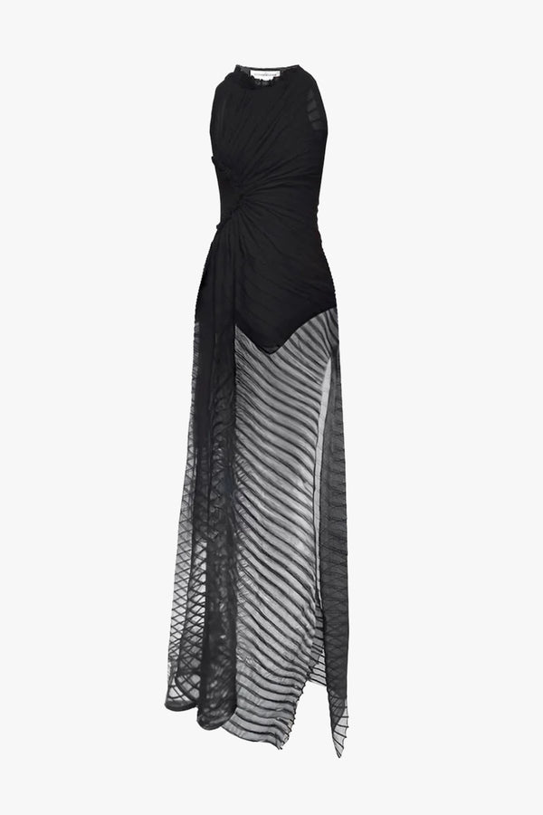 Sleeveless Gathered Detail Dress