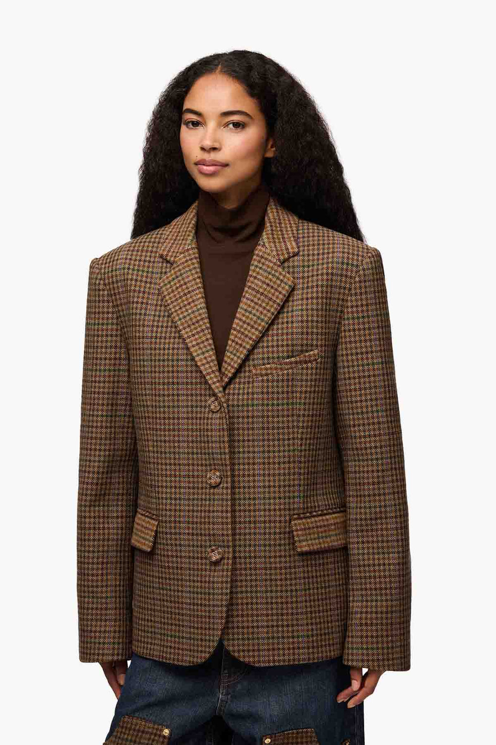 Single Wool Twill Blazer