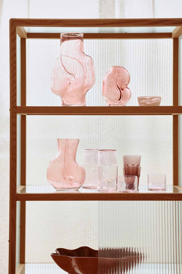 Gleam Glass Vase Rose