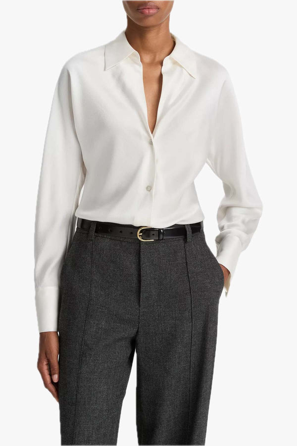 Bias Long Sleeve Blouse