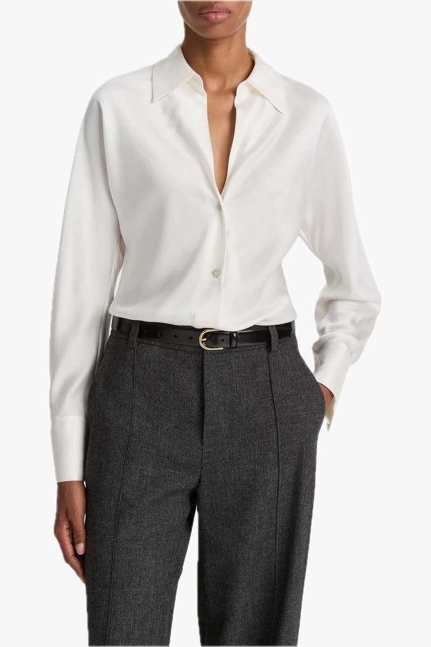 Bias Long Sleeve Blouse