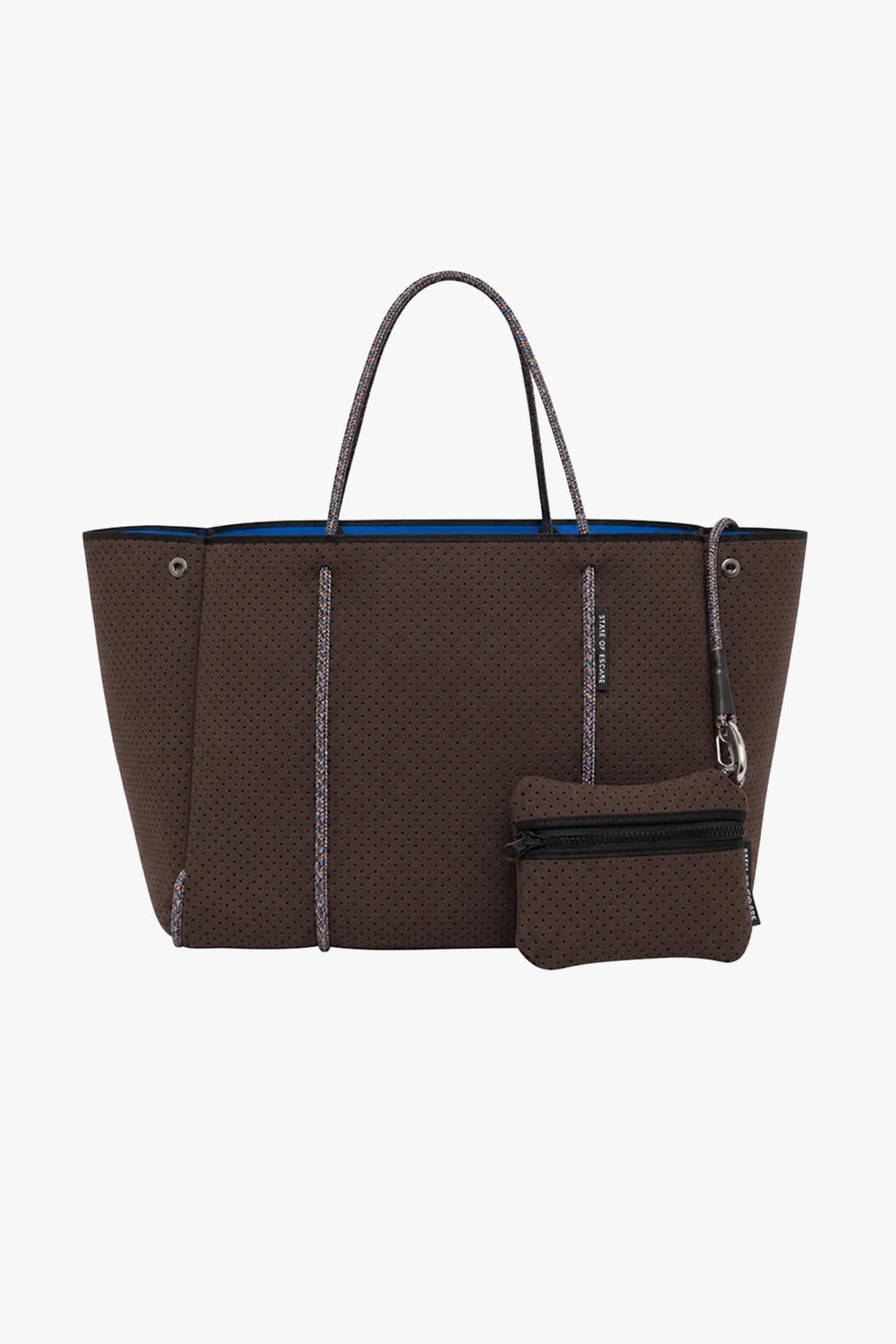 Escape tote in cacao / electric