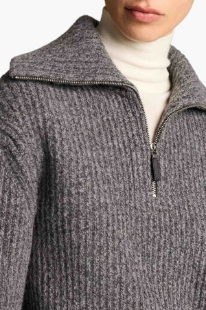Sailor Collar Half Zip