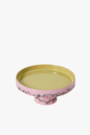 70's Ceramics Bowl On Base