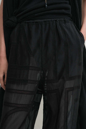 Monogram Crochet PJ Bottoms