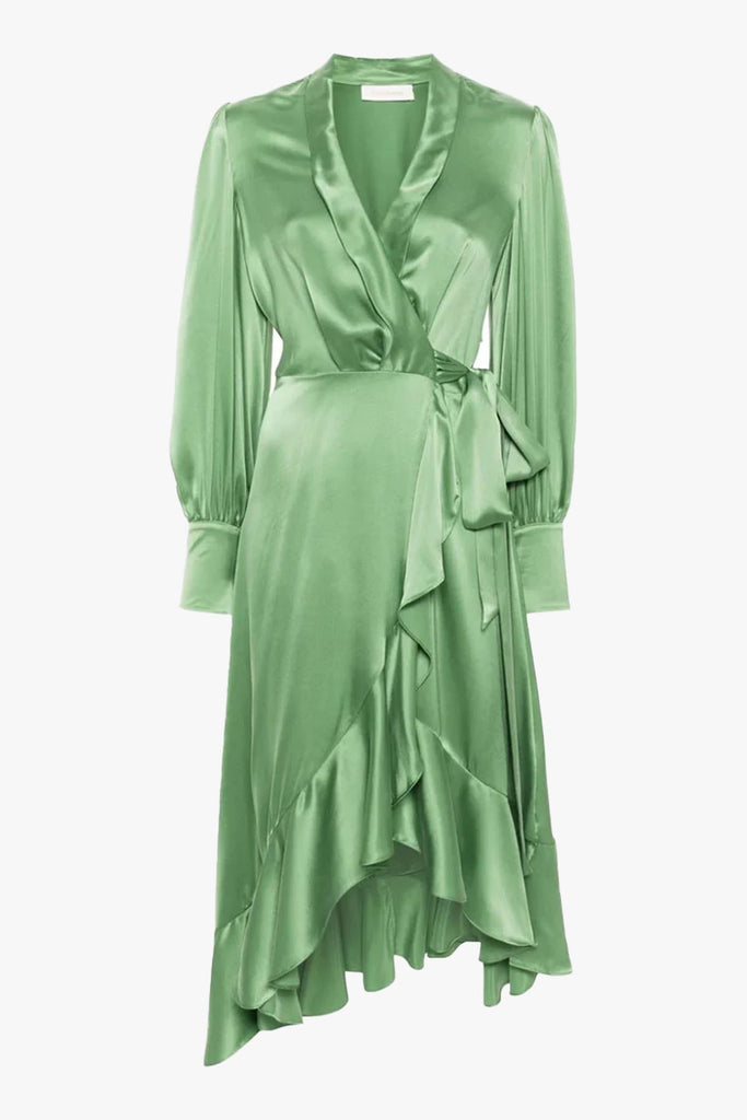シルク★ギャザー★ラップワンピース★ ZIMMERMANN シルク☆ギャザー☆ラップワンピース☆ ZIMMERMANN