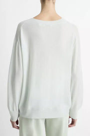 Silk Blend Deep V Neck Sweater