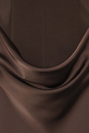 Capsleeve Draped Maxi Dress