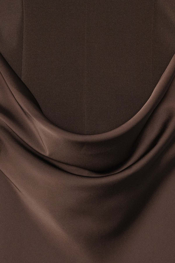 Capsleeve Draped Maxi Dress