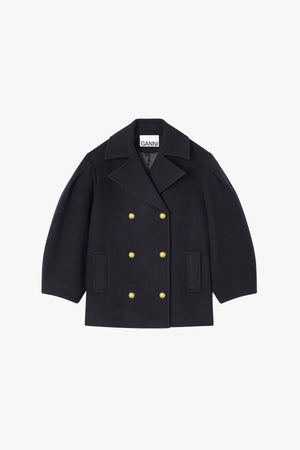 Peacoat Wool Midi Coat